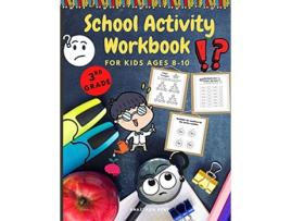 Livro School Activity Workbook for kids Ages 810 Brain Challenging Activity Book Math Writing and More de Anastasia Kent (Inglês)