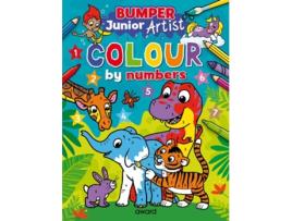 Livro Junior Artist Bumper Colour By Numbers de Hewitt e Angela (Inglês)