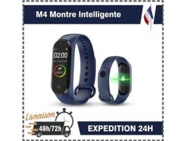 Relógio Conectado Sport M4 Smartwatch Pulseira Inteligente Frequência de Saúde Azul ISONIX