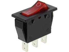 Interruptor vermelho de 3 pinos para eletrodomésticos TEFAL