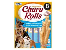 CHURU Dog Rolls Receta de Pollo Con Queso 8X8X12 Gr