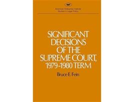Livro Significant Decisions of the Supreme Court 197980 AEI Studies de Bruce E Fein (Inglês)