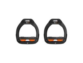 aliminium grip inclinado preto/preto/laranja FLEX ON