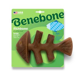 Benebone Fishbone Osso de roer para cães - Grande: aprox. C 21 x L 12 cm