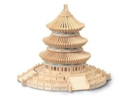 Kit de construção em madeira FSC - QUAY - Templo do Paraíso - Para montar você mesmo - Misto - A partir de 9 anos
