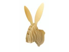 Modelo de papelão Troféu Coelho - MEGACREA DIY - 23,5 x 50 x 22cm - Branco