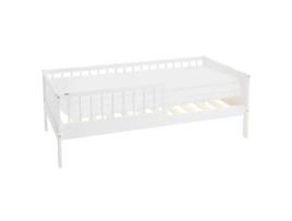 Cama com Colchão Ripas Laterais Segurança ML-DESIGN Bege (80x160cm)