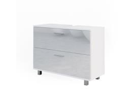 Móvel lavatório único Ilias, 80,2 x 60,8 cm, branco alto brilho, Vicco