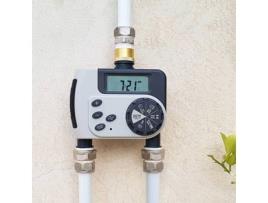 Programador de torneira digital dupla Buddy-II Orbit - Irrigação independente para duas zonas Automatize a irrigação em duas áreas do seu jardim com o