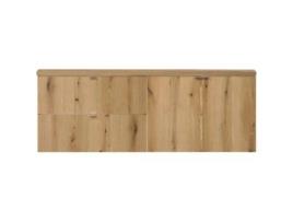 Móvel de casa de banho para lavatório Newport com 2 gavetas e 2 portas MDF 160x60x40 cm - Carvalho