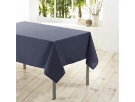 Toalha de Mesa DOUCEUR DINTERIEUR Retangular Liso Beton Poliéster Azul (140x200cm)