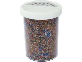Pó brilhante multicolorido - Marca - Saleiro 100 g - Decoração de máscaras e chapéus de poliestireno