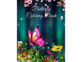 Livro Butterfly Coloring Book For Kids Beautiful Butterflies flowers and caterpillars coloring pages for Boys and Girls de Nikolas Parker (Inglês)