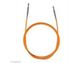 Cabo para agulha intercambiável - Laranja - 56 cm