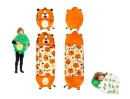 Saco de dormir tigre de 165 cm com almofada