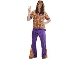 Fantasia masculina de hippie com sino de veludo