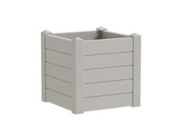 Jardinére trama001 42x40cm - Reserva de água e pés ajustáveis ??- Branco quebrado