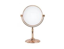 Espelho de mesa de maquiagem para acessórios de banheiro feminino em ouro rosa 8 ? 69415