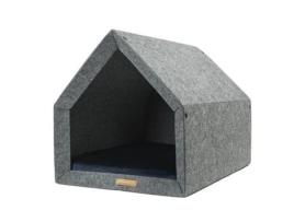 Canil Ecológico para Cão e Gato REXPRODUCT Pethome (Cinzento Escuro e Azul Marinho - Tamanho S)