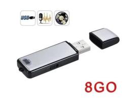 Gravador de Ditafone com Chave Usb Micro Spy Gravador de Voz Digital de 8 Gb LAKAMODO