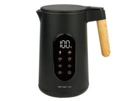Chaleira Elétrica Wk-132230 1,7L 2200W Preto/Madeira Digital EMERIO