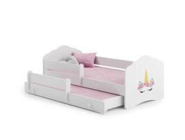 Cama dupla 160 x 80 com colchões e estrados incluídos Kobi Wave Mermaid