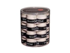Tambor de Overgrips SHOCKOUT Perfurados Branco 24 Unidades