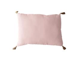 Almofada com Pompons de Juta Rosa Velho 50 X 70 Cm ENJOY HOME