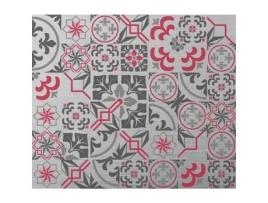 Splashback adesivo de alumínio Ladrilhos cimentícios - CPM - L. 70 x l. 60 cm - Cinza - Contemporâneo - Design