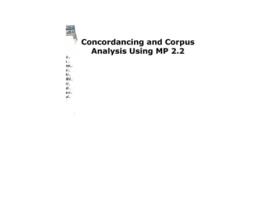 Livro Concordancing and Corpus Analysis Using Mp22 de Michael Barlow (Inglês)