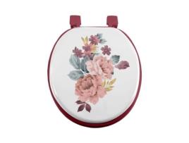 Assento sanitário - DOUCEUR DINTERIEUR - Pasadena - Branco e rosa - MDF - Universal