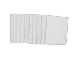 Lona de algodão 8 x 10 cm - 10 peças - Cleópatra Branco