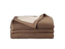 Manta Dupla Face 100 Lã Virgem Pura Volta 500 gr/m² Toison dOr - Volta Camurça Branqueada - 180 x 240 cm