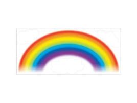 Adesivos - ROOMMATES - RAINBOW - Reposicionáveis - Multicoloridos - 45,7cm x 101,6cm