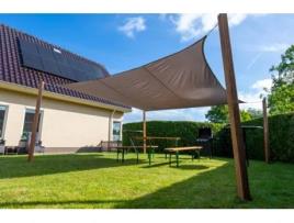 Toldo Vela Quadrado Impermeável 5X5M 160Gr/M2 Cinza Por Peça WOVAR