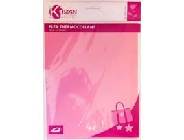 Tecido flexível para passar a ferro rosa fosco 20 x 25 cm