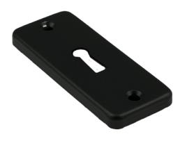 Roseta de Buraco de Fechadura Retângulo Preto Por Conjuntos WOVAR