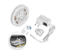 Kit Fita de Led 12V Dc Smd2835 Bed Lighting Ip20 1.20 Metros 3000K