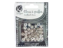 Pregos rebites com garras Redondos ø10mm Prata 30 peças - Ki-Sign