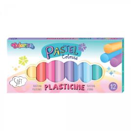 Plasticina 12 Cores Pastel 