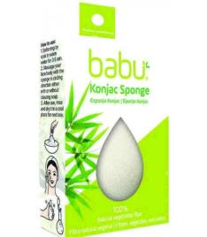 Babu Konjac Sponge Pure 100- Fibra Natural Vegetal