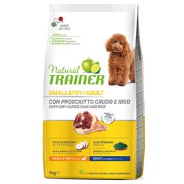 Natural Trainer 7 kg ração para cães em promoção: 6,5 kg + 500 g grátis! - Small & Toy Adult com presunto