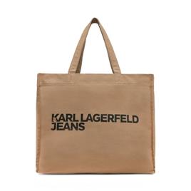 Karl Lagerfeld Jeans BOLSA DE LONA CON LOGOTIPO DE KLJ, Marrón - Ref.