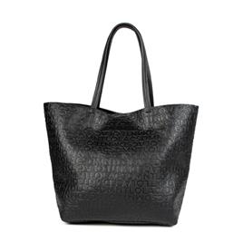 Lola Casademunt BOLSO SHOPPER MONOGRAMA, Negro - Ref.