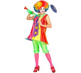 Fato de palhaço Colorines para mulher