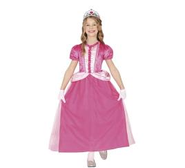 Fato de princesa rosa adorável para menina