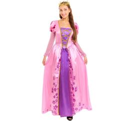 Fato de princesa rosa para mulher