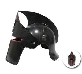 Capacete medieval preto completo