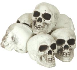 Pacote de 6 Caveiras 8 cm