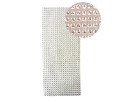 Prato Adesivo Strass - 10 x 25 cm - Prata - Creative Seeds